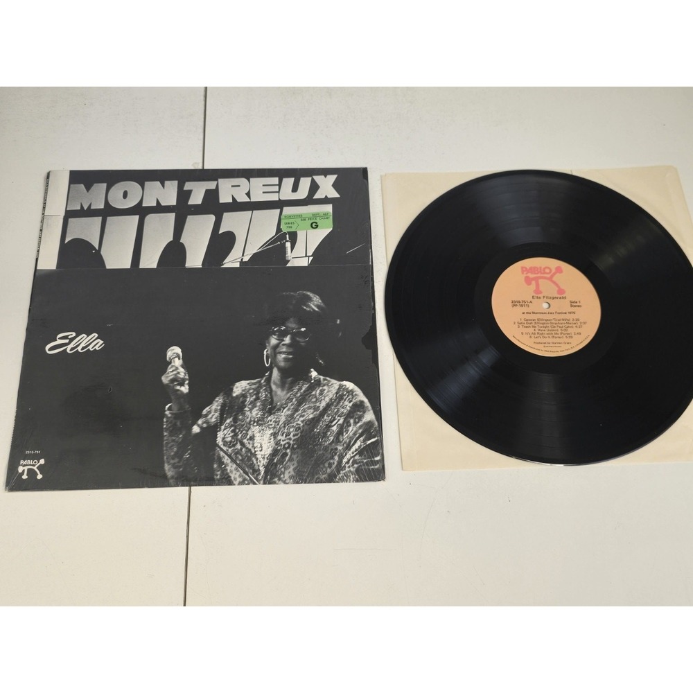 Ella Fitzgerald At The Montreux Jazz Festival 1975 Vinyl LP Pablo 2310-751 Vocal
